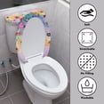 thumbnail image 4 of HELLHERO 2 Piece Toilet Lid Covers for Bathroom Dragonfly Sunflower Elastic Bottom Toilet Seat Cover Set Stretch, 4 of 8