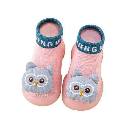 

TAIAOJING Baby Toddler Floor Sock Shoes Infant Cute Owl Bear Children Mesh Breathable Sneakers Non-Slip Shoe