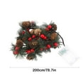 thumbnail image 3 of LED Pinecone Christmas Lights String - 2 Meter Multicolor Battery-Operated Pine Cone Lights for Tree Decorations & Holiday Home Decor, 3 of 9