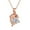 Rose Gold, variant on KDSJSXW Silver Jewelry Dolphin Necklaces Fashion Necklace Pendant Collarbone Chain Female Jewelry Gold Necklace Silver Necklace Gold Jewelry(Rose Gold,One Size)