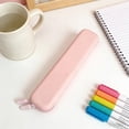 thumbnail image 2 of Silicone Pencil Pouch, Waterproof Minimalist Pencil Case for s, Holds 30 Pens, Compact Office Travel Storage Bag, 8.86 x 1.97 Inches, 2 of 6
