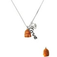 thumbnail image 2 of Delight Jewelry Resin Buddha Head - Love and Lock Charm Necklace, 18"+1", 2 of 4