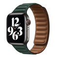 thumbnail image 1 of Correa de eslabones de cuero para Apple Watch Band 44 mm 40 mm 45 mm 41 mm 38 mm 42 mm Pulsera de bucle magnético original para iWatch Serie 3 5 4 6 SE 7 Correas de reloj Sincero  Hogar, 1 of 7