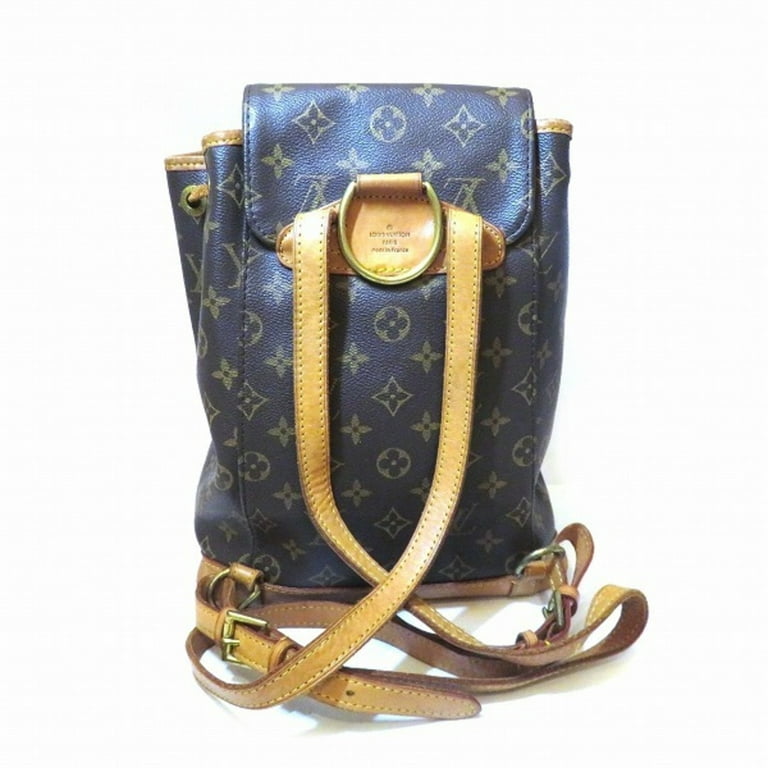 Authenticated Used Louis Vuitton Monogram Montsouris MM M51136 Bag Rucksack  Ladies 