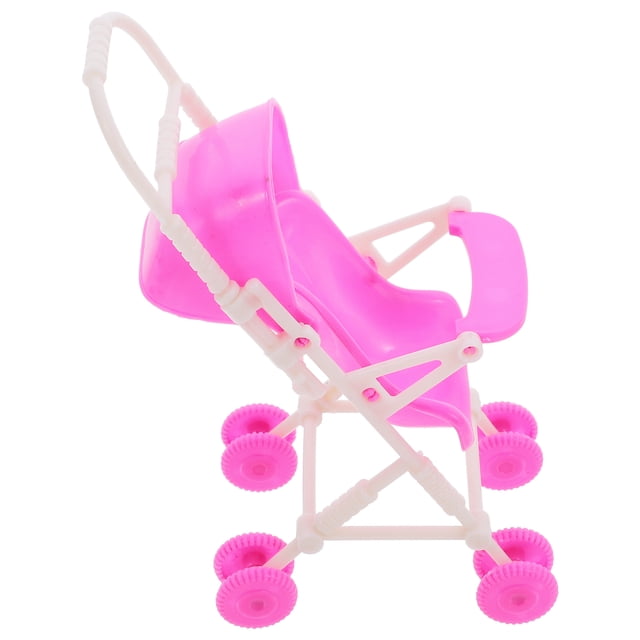 HONMEET Landau pour Poupée Bébé en Plastique Rose, Conception de Simulation pour Jeu d'Imitation, 1 Pce