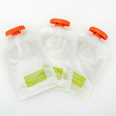 Refillable Baby Food Pouches Homemade Baby Food Storage Containers Puree Pouches for Babies and Toddlers Freezer BPA Free