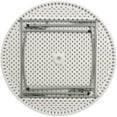 thumbnail image 3 of 48'' Round Granite White Plastic Folding Table, 3 of 9