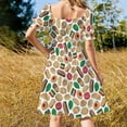 thumbnail image 4 of Robe Motif Biscuit Italien Robes de Luxe Robe d'Anniversaire Robes Élégantes, 4 of 5