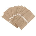 thumbnail image 2 of Porte-ustensiles en Toile de Jute, Décoration en Dentelle Sac à Couverts en Toile de Jute pour Réceptions, 2 of 8