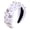 White, variant on Football Headband Pearl Rhinestone Jeweled Knotted Headband Fun Sports Football Wide Top Knot Hairband Headpiece Game Day Hair Accessories Gift for Football Mom Fans