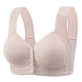 thumbnail image 1 of fheaev Summer Savings Clearance Front Closure Bras For Women Full Coverage Plus Size Bralette Bra Woman Color Thin And Steel Hoop Gathered Breathable Underwear For Daily Bras, 1 of 2