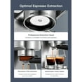 thumbnail image 6 of Espresso Machine, Cozeemax 20 Bar Espresso and Cappuccino Maker with Milk Frother Steam Wand, Stainless Steel, 6 of 7