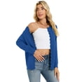 thumbnail image 6 of Chiclily Women's Long Sleeve Cardigan Lightweight Button Down Knit Sweater, S-2XL, 6 of 7