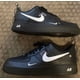 thumbnail image 1 of Ni - ke Rare - Ni - ke Air Force 1 Black 'Overbranding' 07 lv8 Size 12.5, 1 of 5