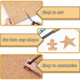 thumbnail image 4 of 2 Roll 53x11.8inch Cork Fabric Sheets PU Natural Real Cork Leather Fabric for Making Earring Bag Phone Cover, 4 of 7