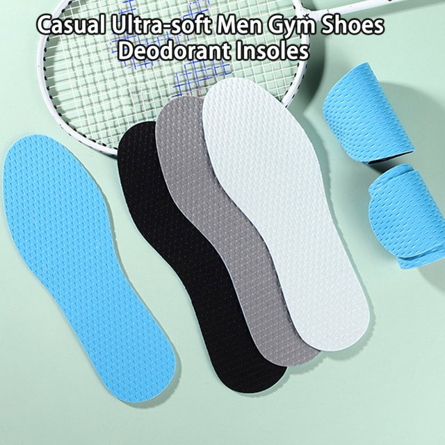 YAOBAMM Sports Insoles 1 Pair Sports Insole Shock absorption Soft Texture Emulsion Sweat Absorbing Fitness Insoles for Daily Use