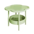 thumbnail image 1 of 2 Tier Side Table Table Side Table Small Sofa Coffee Side Tables Bedroom Indoor Outdoor With Removable Tray For Living Room Bedroom Balcony And To Assemble, 1 of 5