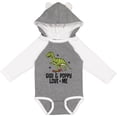 thumbnail image 3 of Inktastic Gigi and Poppy Love Me Dinosaur Boys Long Sleeve Baby Bodysuit, 3 of 5
