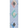 thumbnail image 2 of Addison Rugs Mayfield Premium Machine Washable Transitional Geometric Denim Runner Rug, 2'3" x 7'6", 2 of 6