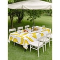 thumbnail image 5 of 52x70 Inch Outdoor Tablecloth with Umbrella Hole Zipper Rectangle Yellow Banana Rectangular Tablecloths Outside Waterproof Summer Tropical Fruits Watercolor Patio Table Cloth Cover for Picnic Party, 5 of 8