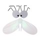 thumbnail image 1 of Conjunto de disfraz de alas de mosca, accesorios de cosplay, decoración de Halloween con gafas. Blanco, 1 of 7