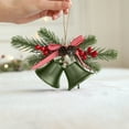 thumbnail image 4 of Christmas Metal Bell Ornaments with Pine Branches & Berries, Multicolor Iron Hanging Bells for Home Decor, Festive Door/Tree/Wall Decoration Xmas Gift, 4 of 5