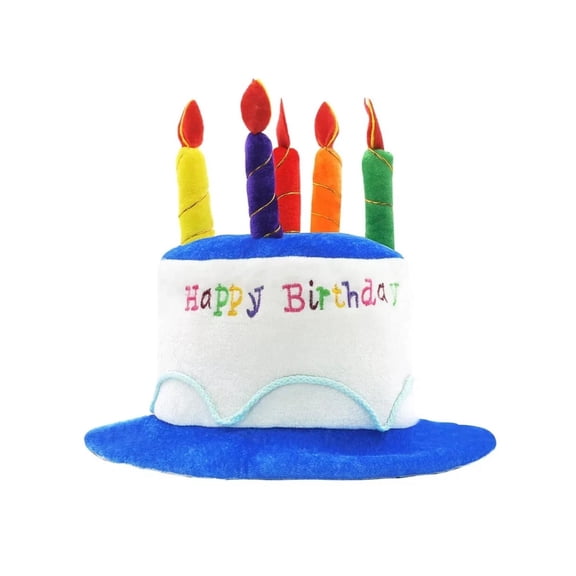 Birthday Cake Hat - Performance Party Hat, Birthday Party Hat, Adult Birthday Hat (BONUS 1 FUN CHOPS)