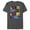 Charcoal Heather, variant on Men's Strange World Clade Family Comic Strips Graphic Tee Navy Blue Medium