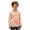 X4 Orange, variant on Ticikt Girls Boys Striped Thumb Hole Long Sleeve Shirts Kids Crewneck Tunic Tops Curved Hem Tees,Color:Light Pink,Size:9-10 Years