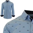thumbnail image 2 of Men's Long Sleeve Printed Dress Shirts With Chest Pocket, 2 of 12