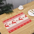 thumbnail image 4 of Juego de 4 manteles individuales navideños para mesa, tapete de cocina navideño para vacaciones de invierno, tapete para comedor, accesorio de Año Nuevo feliz, 4 of 5