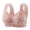 Bras 17#Pink, variant on WAYUTE Bras for Women Seamless Push up Floral Prints Vest Soft Support Large Size Fixed Cup Breathable Bra Comfort Everyday