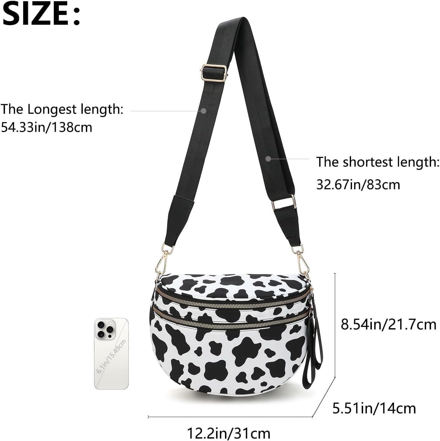 Crossbody Bags for Women  - The Roomiest Crossbody, Lightweight Large Capacity Shell Bag