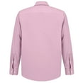 thumbnail image 5 of WTOBBY Men's Classic Button-Down Long Sleeve Shirt in Loose Fit, Timeless Design for Casual and Business Casual Occasions and Comfort,Pink 3XL, 5 of 7