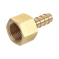 thumbnail image 5 of Uxcell Brass 5/16 Barbed x 3/8NPT Female Thread Barb Hose Fitting 2 Pack, 5 of 6