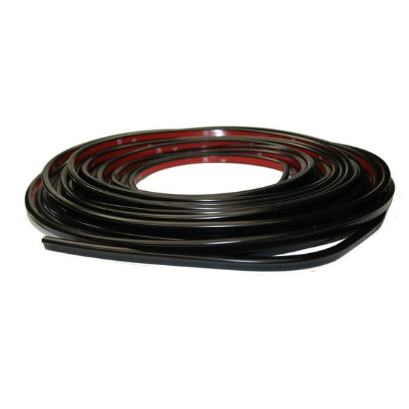 Cowles Door Edge Guard Set T4002 2 Piece Set; 27 Inch Length x 3/8 Inch Width; Black; PVC Plastic