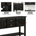 thumbnail image 4 of Barara King Console Table, Entryway Table, Console Sofa Table, Display Shelf,48" Solid Wood Sideboard Console Table with 2 Drawers and Cabinets and Bottom Shelf (Espresso, 4 of 11
