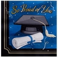 thumbnail image 2 of Blue Graduation Napkins 48 Count - Blue Graduation Party Supplies, 2 of 7