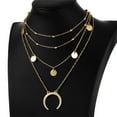 thumbnail image 5 of HOARBOEG Collier Multi-Couches Perles Rondes Géométriques en Alliage Simple et Populaire, 5 of 5