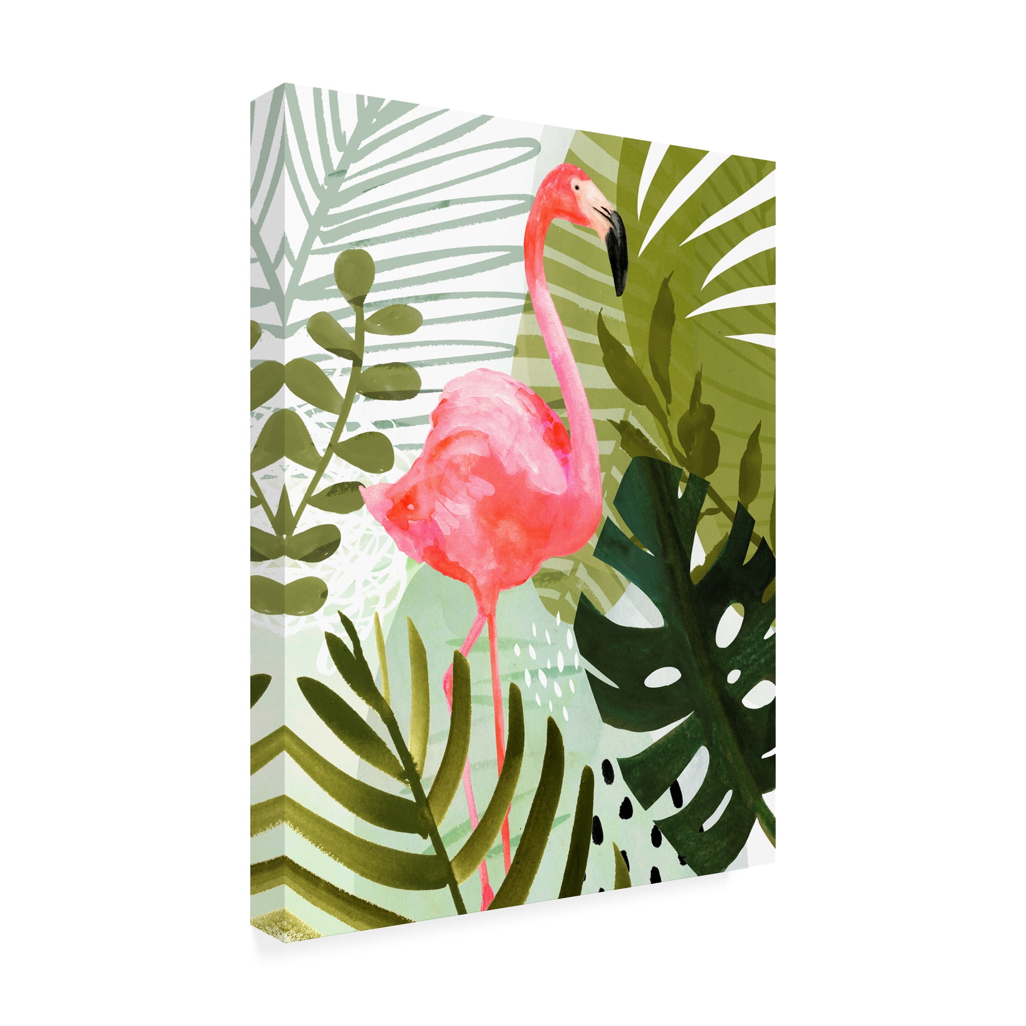 Trademark Fine Art 'Flamingo Forest II' Canvas Art by Victoria Borges