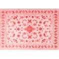 thumbnail image 1 of Ahgly Company Machine Washable Indoor Rectangle Persian Red Traditional Area Rugs, 6' x 9', 1 of 4