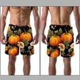 thumbnail image 3 of luoweisi Men's Beach Shorts Quick Dry Swim Trunks with Mesh Lining Thanksgiving Pumpkin 2XL, 3 of 5