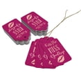 thumbnail image 3 of Inkdotpot Rose Gold Foil Paper Hang Tags Kiss The Miss Goodbye Bridal Shower Favor Tags 100 Pack, 3 of 6