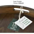 thumbnail image 4 of KINGCRAFT 18 x 18 inches Large Round Ottoman Table Tray Wooden Solid Serving Tray with Handle Black Walnut Circle Platter Decorative Tray for Oversized Ottoman Home Breakfast in Bed Tea Coffee, 4 of 6
