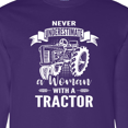 thumbnail image 4 of Inktastic Tractor Woman Long Sleeve T-Shirt, 4 of 5
