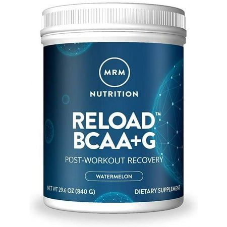 MRM Nutrition Reload BCAA+G, Post-Workout Recovery, Watermelon, 29.6 oz (840 g)