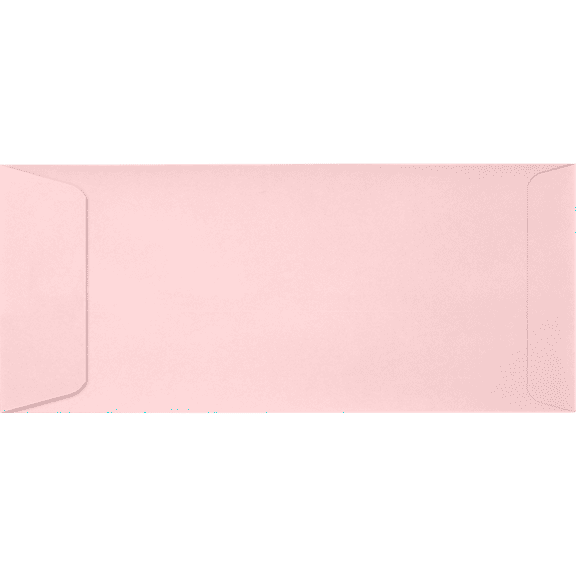 LUXPaper #10 Open End Envelopes w/Peel & Press, 4 1/8 x 9 1/2, Candy Pink, 500/Pack