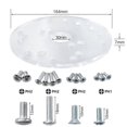thumbnail image 4 of Router Base Plate Kit For Trim Routers Compact Router Plate With Screws Universal Router Base Plate, 4 of 5