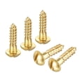 thumbnail image 1 of Wood Screws M4 x 16mm Slotted Round Head Copper Self-Tapping Screw 100 Pcs, 1 of 7