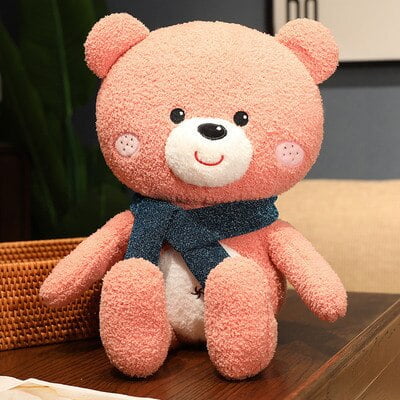 2022 muñeca de oso/bufanda de oso de peluche/adornos/muñeca para niños/regalo de cumpleaños para niñaspink60cm&CHINA Fivean unisex